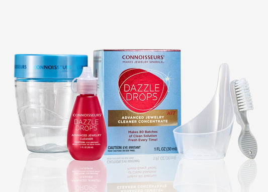 CONNOISSEURS LaSonic Diamond Dazzler Nettoyeur de bijoux | Nettoyeur Ultrasons Bac pour Bagues Sonique Taille Individuelle | Machine de Nettoyage Cleaner Ultrasonic avec Chiffon pour et Dazzle Drop CONNOISSEURS LaSonic Diamond Dazzler Nettoyeur de bijoux | Nettoyeur Ultrasons Bac pour Bagues Sonique Taille Individuelle | Machine de Nettoyage Cleaner Ultrasonic avec Chiffon pour et Dazzle Drop