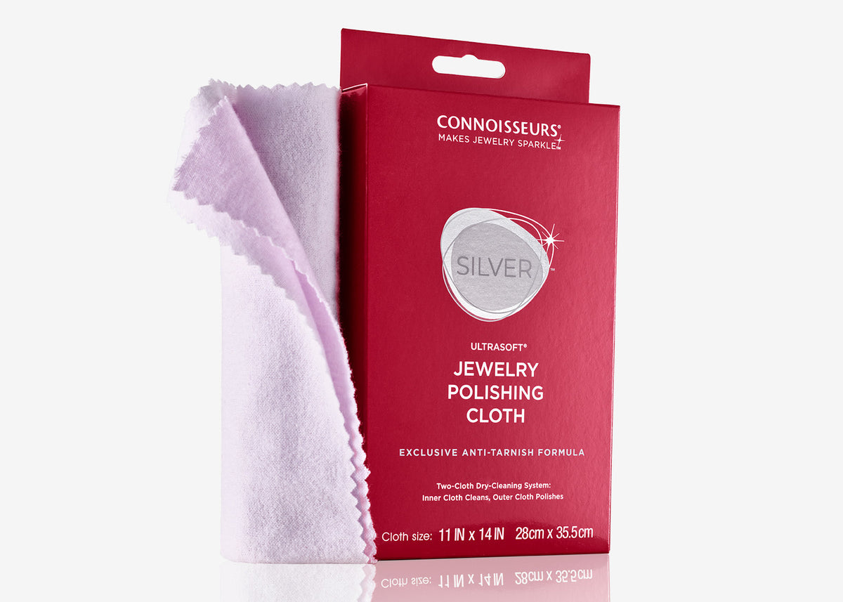 UltraSoft® Silver Jewelry Polishing Cloth – Connoisseurs Jewelry Cleaner