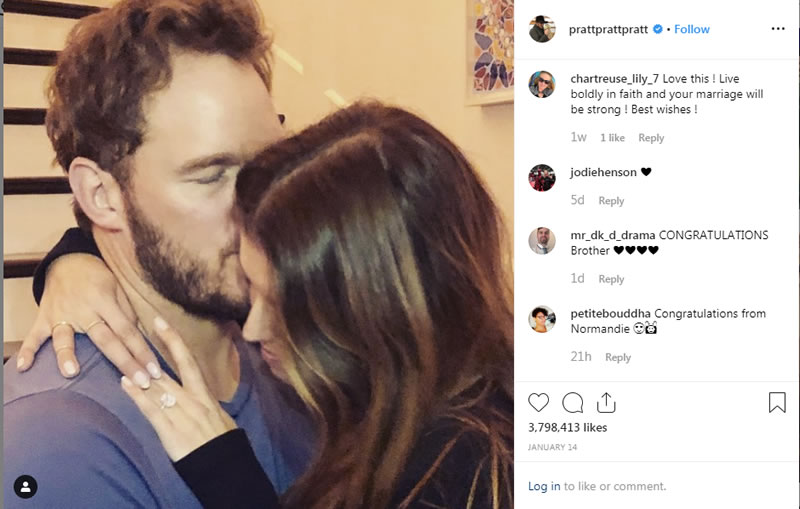 3 Saturdays in June: Celebrity Brides from Hollywood, Sports, and Actual Royalty 4 Celebrity bride Katherine Schwarzenegger and Chris Pratt's Social page