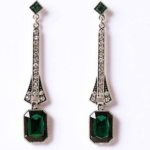 Art Deco Drop Earrings, $20, by Unique Vintage