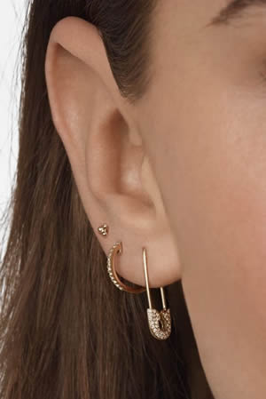 BaubleBar's Diamond Safety Pin Earring
