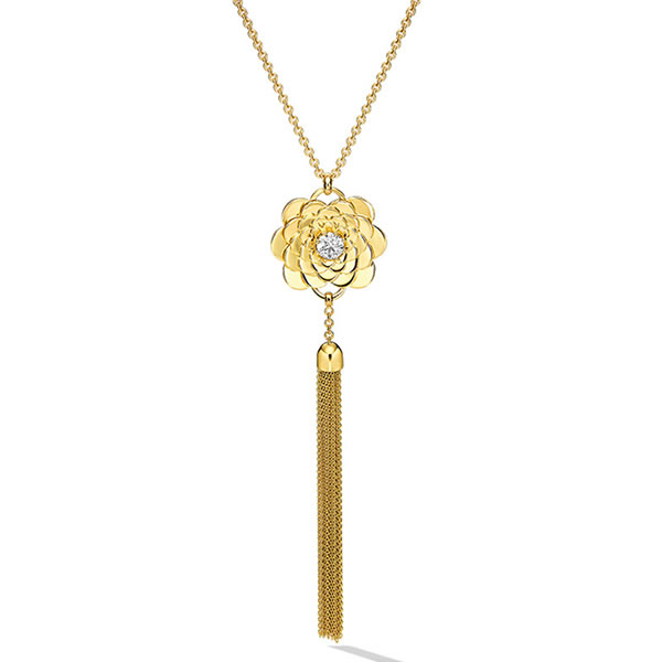 Cadar 18K Gold Tassel Pendant Necklace @cadardesigns