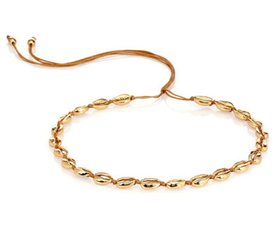 Concha Puka 22K Gold Plated Shell Necklace | Puka shell necklaces are a summer 2019 jewelry trend