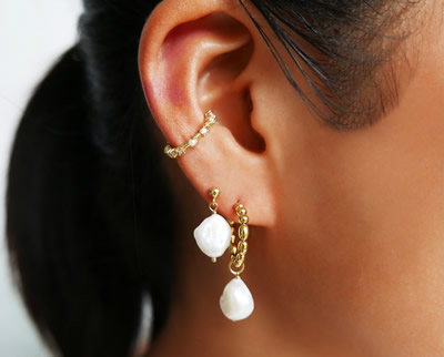Fortune Gold Earring Set at adornmonde.com