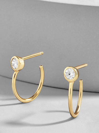 What to Wear to a Wedding This Summer | Are You a Best-Dressed Guest? 6 Mezzo 18K Gold Plated Huggie Hoops at BaubleBar.