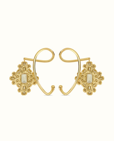 Yes, Rihanna’s FENTY Collection for LVMH Includes Jewelry! 8 Gold Tone Roped In Ear Cuffs