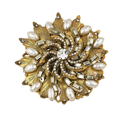 Highly Collectible miriam haskell brooch