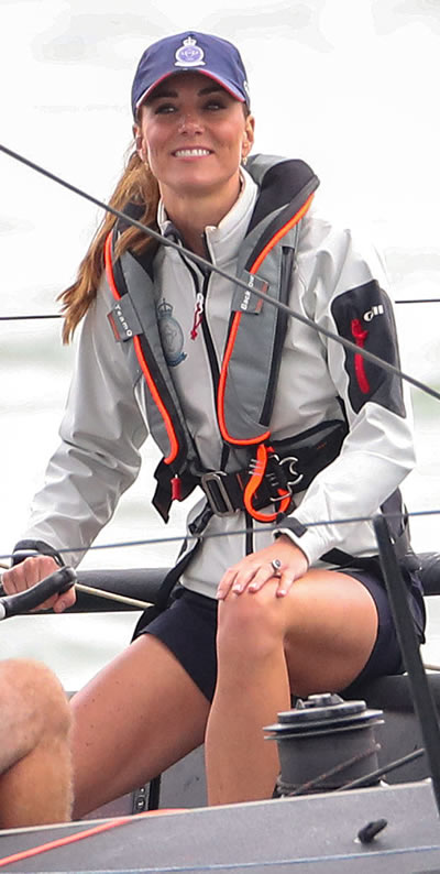 Kate at the Kings Cup Regatta off the Isle of Wight