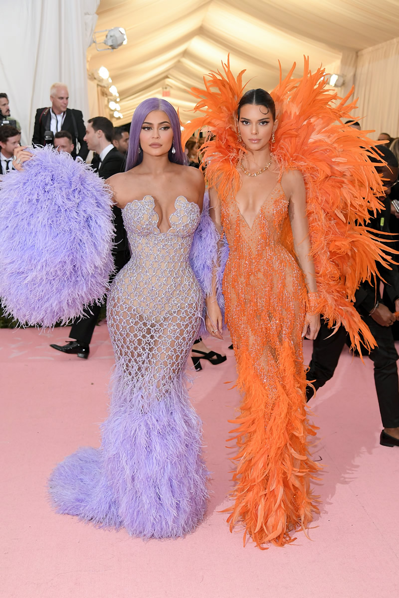 Kylie Jenner and Kendall Jenner at The MET Gala in New York, May 6, 2019. GettyImages.