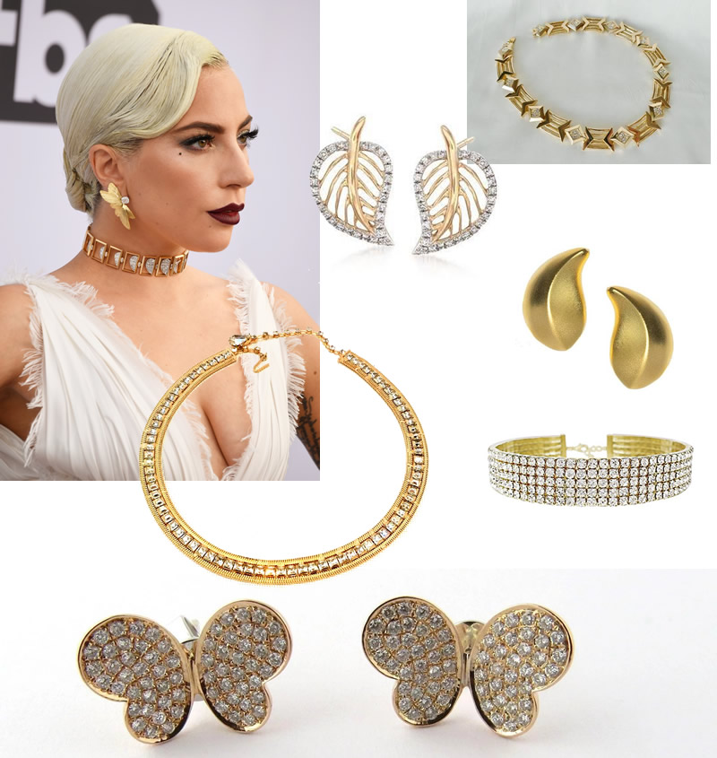 Lady Gaga In Tiffany & Co, Jewelry at the 25th Annual SG Awards. GettyImages
