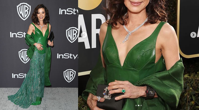 Crazy Gorgeous Emeralds at the 2019 Golden Globes 1 Michelle Yeoh. GettyImages