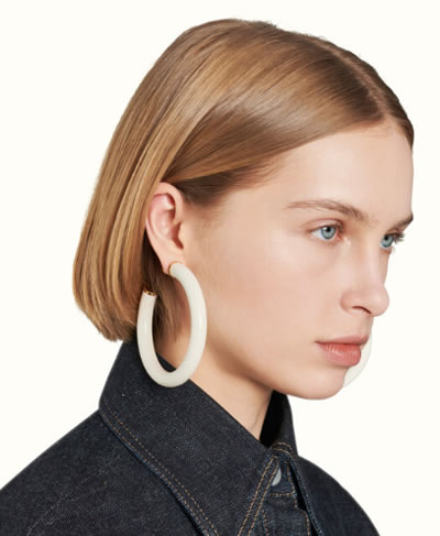 Yes, Rihanna’s FENTY Collection for LVMH Includes Jewelry! 5 Noodle Hoops from the Fenty Collection