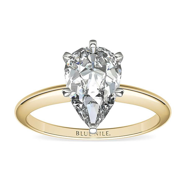 Pear-Shaped Diamond Engagement Ring