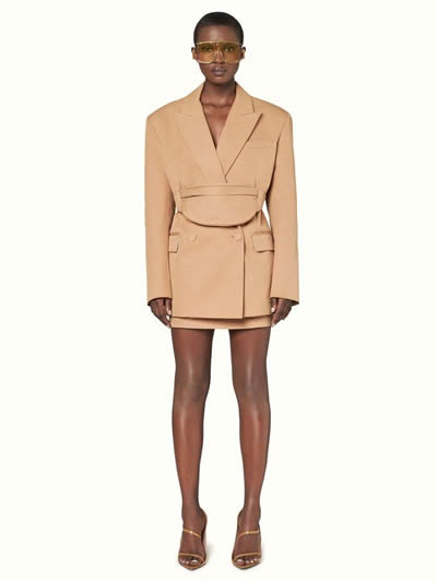 Yes, Rihanna’s FENTY Collection for LVMH Includes Jewelry! 3 Oversized jacket and skirt from the Fenty Collection