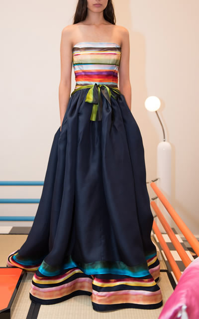 What to Wear to a Wedding This Summer | Are You a Best-Dressed Guest? 1 Summer Stripes by Rosie Assoulin. Photo Courtesy of modaoperandi.com