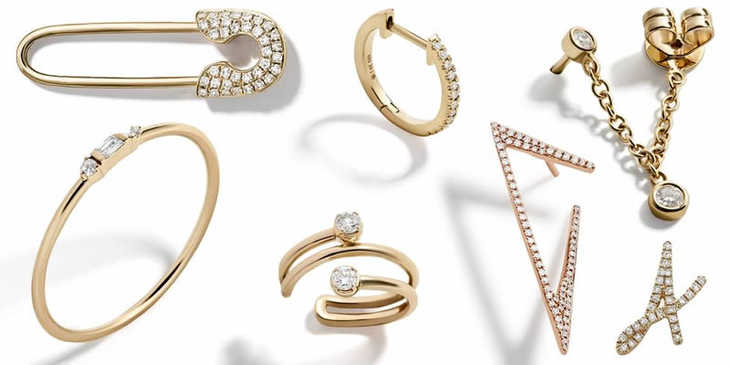 The BaubleBar Fine Jewelry Collection. 