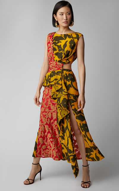 What to Wear to a Wedding This Summer | Are You a Best-Dressed Guest? 11 prabal gurung print shar cutout midi dress, perfect for what to wear to a wedding this summer
