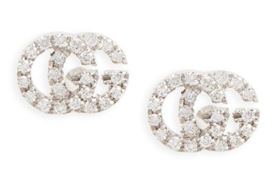Gucci White Gold and Diamond Earrings