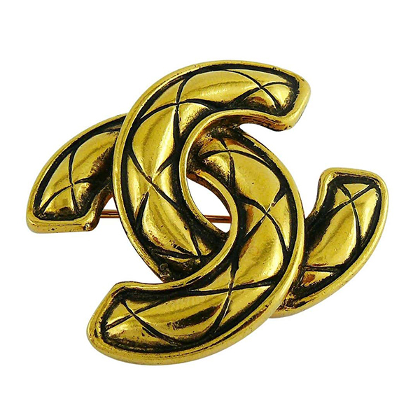 Chanel Vintage Iconic Quilted Brooch @1stdibs