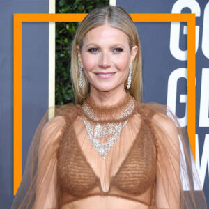 Gwyneth Paltrow in Diamond Layered Necklaces at the 2020 Golden Globes