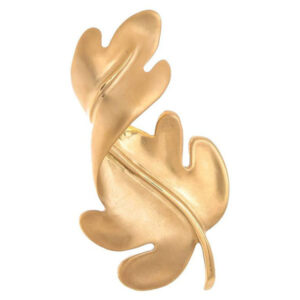 Tiffany and Company Gold Acorn Leaf Brooch