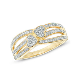 Zales gold and diamond promise ring