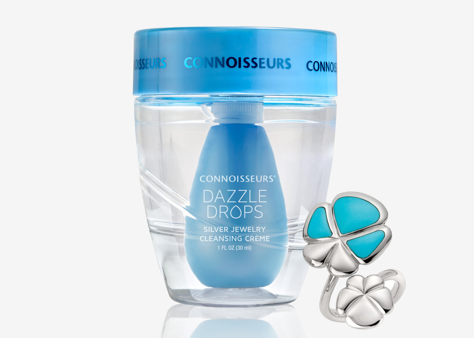 Dazzle Drops® Silver Jewelry Cleansing Crème Connoisseurs Jewelry Cleaner