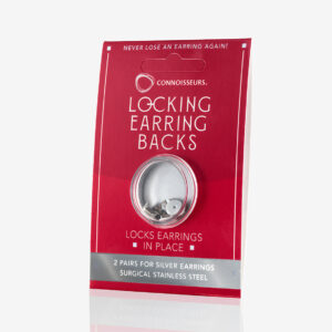 Silverlocks: Silver Locking Earrings Back