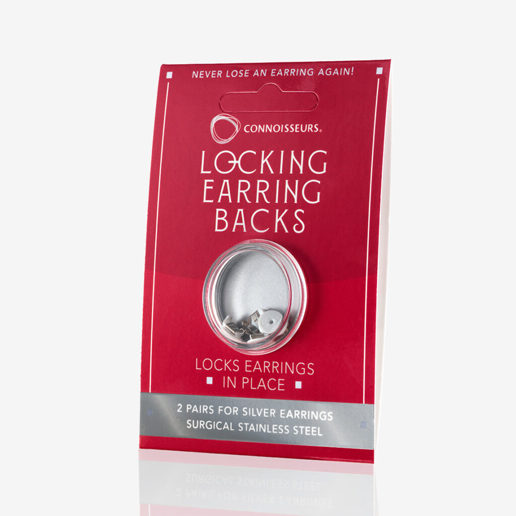 Earring Backs Silver Grid Image Feature