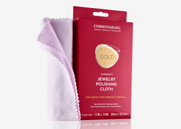 Connoisseurs Gold Jewelry Polishing Cloth Cleans and Polished Gold to a  High Shine 