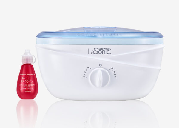 LaSonic SafeWave® All-in-One Jewelry Cleaning System Pro-Kit with Bonus Dazzle Drops Concentrate